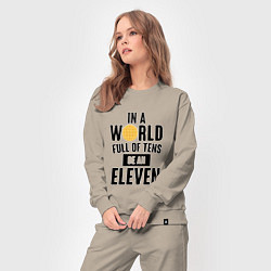 Костюм хлопковый женский Be A Eleven, цвет: миндальный — фото 2