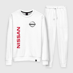 Костюм хлопковый женский Nissan Style, цвет: белый