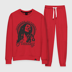 Костюм хлопковый женский Bob Marley: Island, цвет: красный