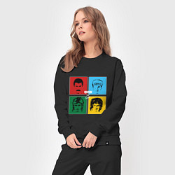 Костюм хлопковый женский Queen Hot Space, цвет: черный — фото 2