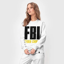 Костюм хлопковый женский FBI: Cyber Crime, цвет: белый — фото 2
