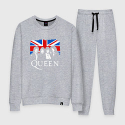 Костюм хлопковый женский Queen UK, цвет: меланж