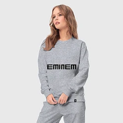 Костюм хлопковый женский Eminem: minimalism, цвет: меланж — фото 2