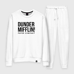 Костюм хлопковый женский Dunder Mifflin, цвет: белый
