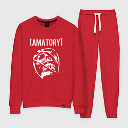 Костюм хлопковый женский Amatory, цвет: красный