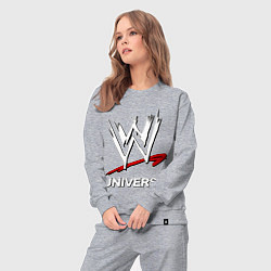 Костюм хлопковый женский WWE universe, цвет: меланж — фото 2