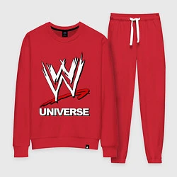 Костюм хлопковый женский WWE universe, цвет: красный