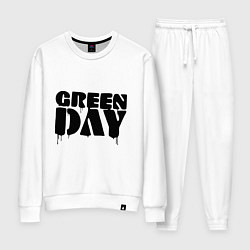 Костюм хлопковый женский Greeen Day: spray style, цвет: белый