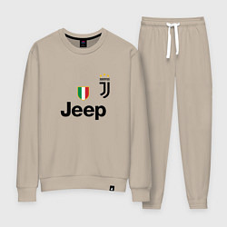 Костюм хлопковый женский Ronaldo: Juve Sport, цвет: миндальный