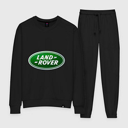 Костюм хлопковый женский Logo Land Rover, цвет: черный