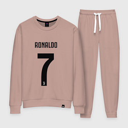 Костюм хлопковый женский RONALDO 7, цвет: пыльно-розовый