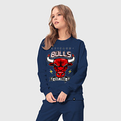 Костюм хлопковый женский Chicago Bulls est. 1966, цвет: тёмно-синий — фото 2