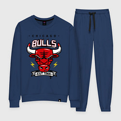 Костюм хлопковый женский Chicago Bulls est. 1966, цвет: тёмно-синий