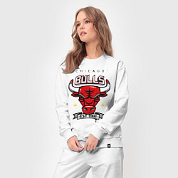 Костюм хлопковый женский Chicago Bulls est. 1966, цвет: белый — фото 2