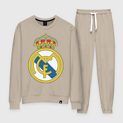 Костюм хлопковый женский Real Madrid FC, цвет: миндальный