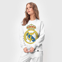 Костюм хлопковый женский Real Madrid FC, цвет: белый — фото 2