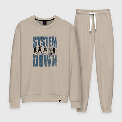 Женский костюм System of a Down большое лого