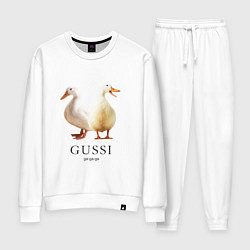 Костюм хлопковый женский GUSSI Ga-Ga, цвет: белый