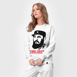 Костюм хлопковый женский Fidel Castro, цвет: белый — фото 2