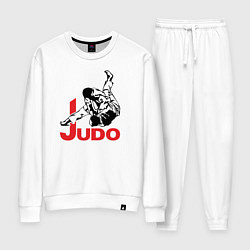 Костюм хлопковый женский Judo Master, цвет: белый