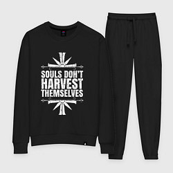 Костюм хлопковый женский Harvest Themselves, цвет: черный