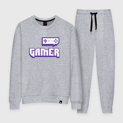 Костюм хлопковый женский Twitch Gamer, цвет: меланж