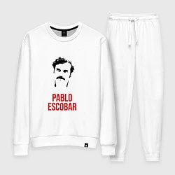 Костюм хлопковый женский Pablo Escobar, цвет: белый