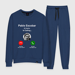 Костюм хлопковый женский Escobar is calling, цвет: тёмно-синий