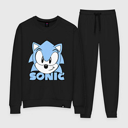 Костюм хлопковый женский Соник, цвет: черный