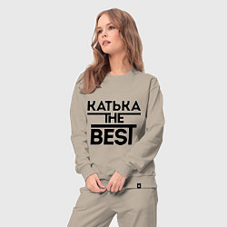 Костюм хлопковый женский Катька the best, цвет: миндальный — фото 2