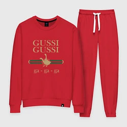 Костюм хлопковый женский GUSSI Ga-Style, цвет: красный