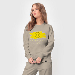 Костюм хлопковый женский 21 Top: Yellow Trench, цвет: миндальный — фото 2