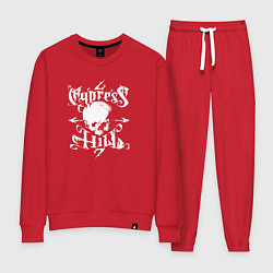 Костюм хлопковый женский Cypress Hill, цвет: красный