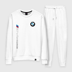 Костюм хлопковый женский BMW M PERFORMANCE БМВ, цвет: белый