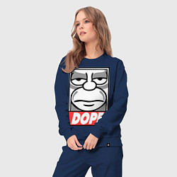 Костюм хлопковый женский Homer dope, цвет: тёмно-синий — фото 2