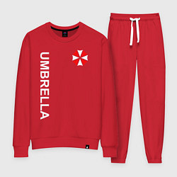 Костюм хлопковый женский UMBRELLA CORP, цвет: красный