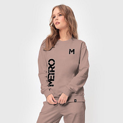 Костюм хлопковый женский METRO M, цвет: пыльно-розовый — фото 2