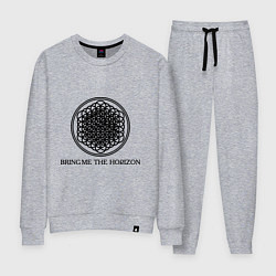 Костюм хлопковый женский Bring me the horizon, цвет: меланж