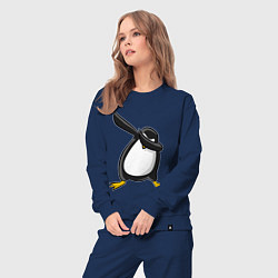 Костюм хлопковый женский DAB Pinguin, цвет: тёмно-синий — фото 2