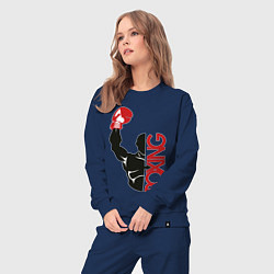 Костюм хлопковый женский Boxing, цвет: тёмно-синий — фото 2