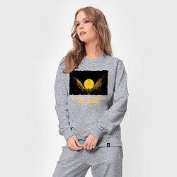 Костюм хлопковый женский TWENTY ONE PILOTS TOP, цвет: меланж — фото 2