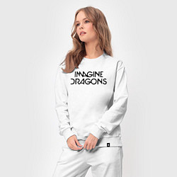 Костюм хлопковый женский IMAGINE DRAGONS, цвет: белый — фото 2