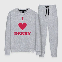 Костюм хлопковый женский I Love Derry, цвет: меланж