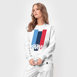 Костюм хлопковый женский BMW motosport, цвет: белый — фото 2