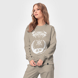 Костюм хлопковый женский GHOSTEMANE, цвет: миндальный — фото 2