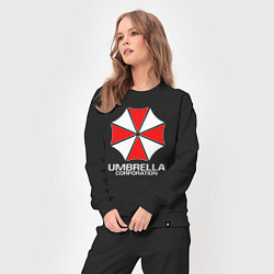 Костюм хлопковый женский UMBRELLA CORP, цвет: черный — фото 2