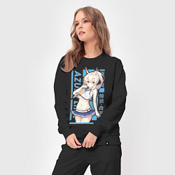 Костюм хлопковый женский Аянами, цвет: черный — фото 2