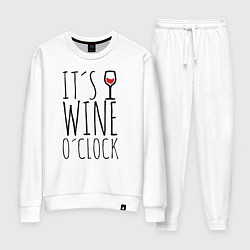 Костюм хлопковый женский Wine O'clock, цвет: белый