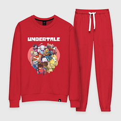 Костюм хлопковый женский UNDERTALE, цвет: красный