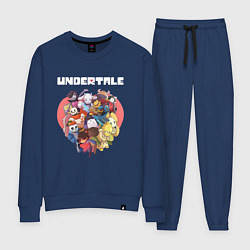 Костюм хлопковый женский UNDERTALE, цвет: тёмно-синий